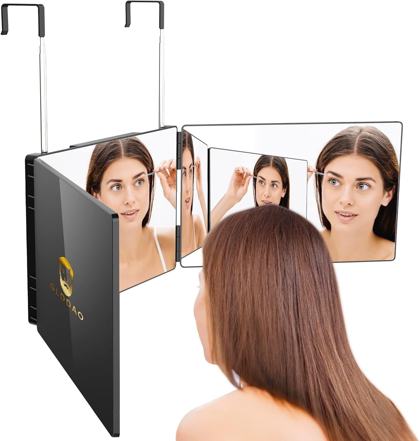 3 Way Mirror for Self Hair Cutting, Barber Mirrors, 3 Sided Makeup Mirror -360 Trifold 3 Way Mirror for Self Hair Cutting, Barber Mirrors, 3 Sided Makeup Mirror -360 Trifold